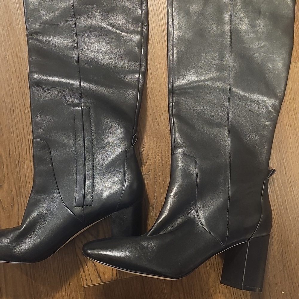 Cole Haan Leather Knee High Boots - Picture 3 of 4